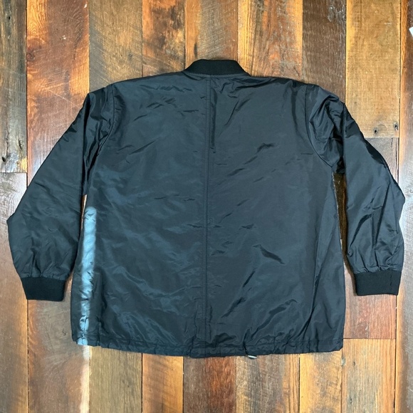 Madewell Black Nylon Bomber Jacket Size Medium - Picture 4 of 6